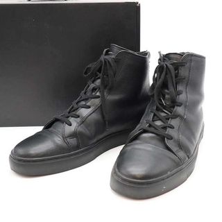 MSML エムエスエムエル LEATHER ZIP SNEAKER ハイカットレザージップスニーカー ブラック 28(スニーカー)