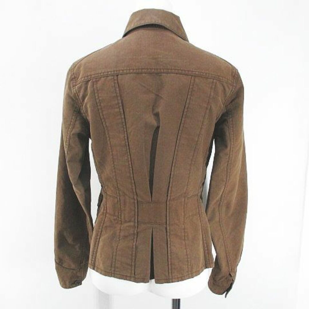 Ralph Lauren(ラルフローレン)のラルフローレン シャツジャケット 薄手 7 茶系 ブラウン 日本製 ポケット 綿 レディースのジャケット/アウター(その他)の商品写真
