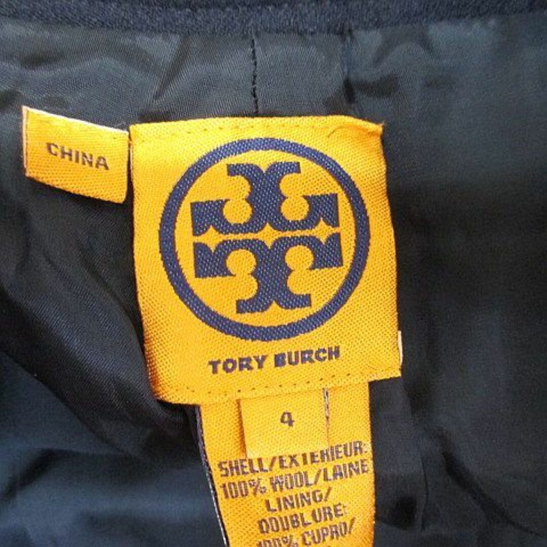 Tory Burch(トリーバーチ)のトリーバーチ TORY BURCH ロングパンツ 4 ネイビー 濃紺系 裏地  レディースのパンツ(その他)の商品写真
