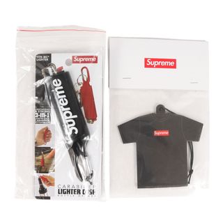 シュプリーム(Supreme)の新品 Supreme シュプリーム 22SS ライターケース カラビナ & エアフレッシュナー 2点セット Lighter Case Carabiner / Kuumba Tee Air Freshener ブラック ブランド アイテム 小物 グッズ【メンズ】(その他)