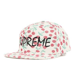 シュプリーム(Supreme)の新品 Supreme シュプリーム キャップ 23SS チェリー柄 FPTロゴ 5パネルキャップ Cherries 5-Panel ナチュラル スナップバック 帽子【メンズ】(キャップ)