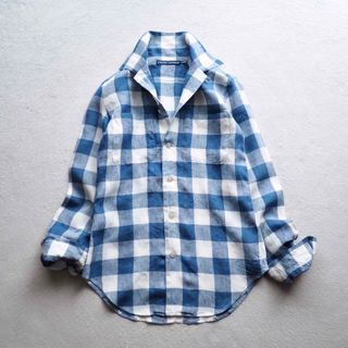 Ralph Lauren - RALPH LAUREN ブロックチェック リネンシャツ 長袖 Ralph Lauren - RALPH LAUREN ブロックチェック リネンシャツ 長袖