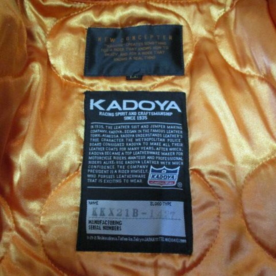 KADOYA(カドヤ)の★カドヤ★R-RJ★フルレザージャケット★KADOYA★ 自動車/バイクのバイク(装備/装具)の商品写真