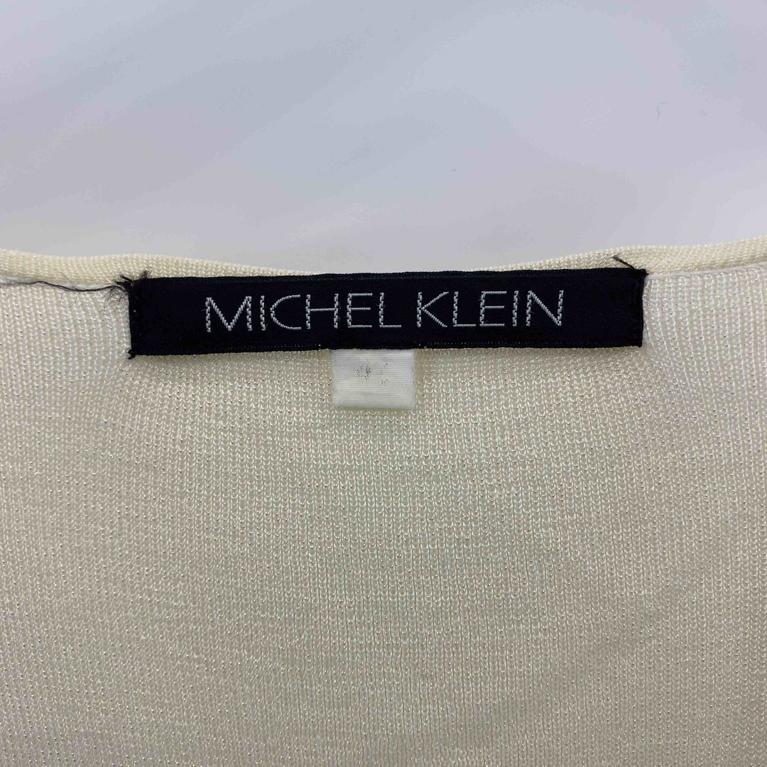 MICHEL KLEIN(ミッシェルクラン)のMICHEL KLEIN ミッシェルクラン レディース カーディガン ホワイト レディースのトップス(カーディガン)の商品写真