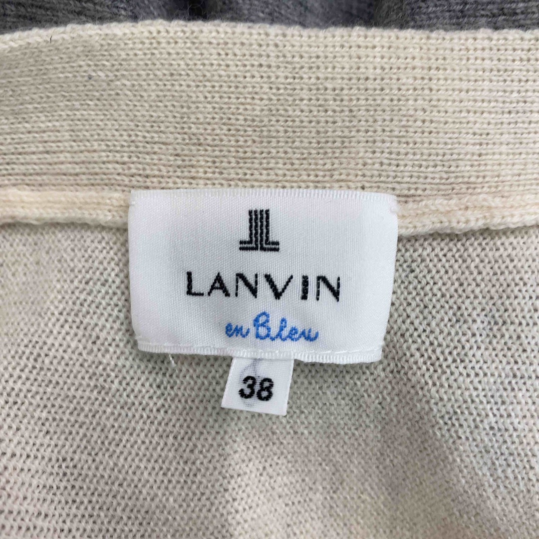 LANVIN en Bleu(ランバンオンブルー)のLANVIN en Bleu ランバンオンブルー レディース ニットワンピース レディースのワンピース(ひざ丈ワンピース)の商品写真