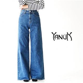 ヤヌーク(YANUK)のヤヌーク YANUK ワイドフレアデニムパンツ 21 OAB レディース(デニム/ジーンズ)