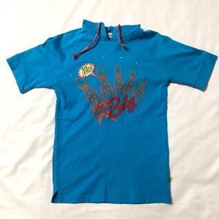 エンジェルブルー(angelblue)のエンジェルブルー 半袖 フード付き ボーリング ロゴ トップス ナルミヤ(Tシャツ(半袖/袖なし))