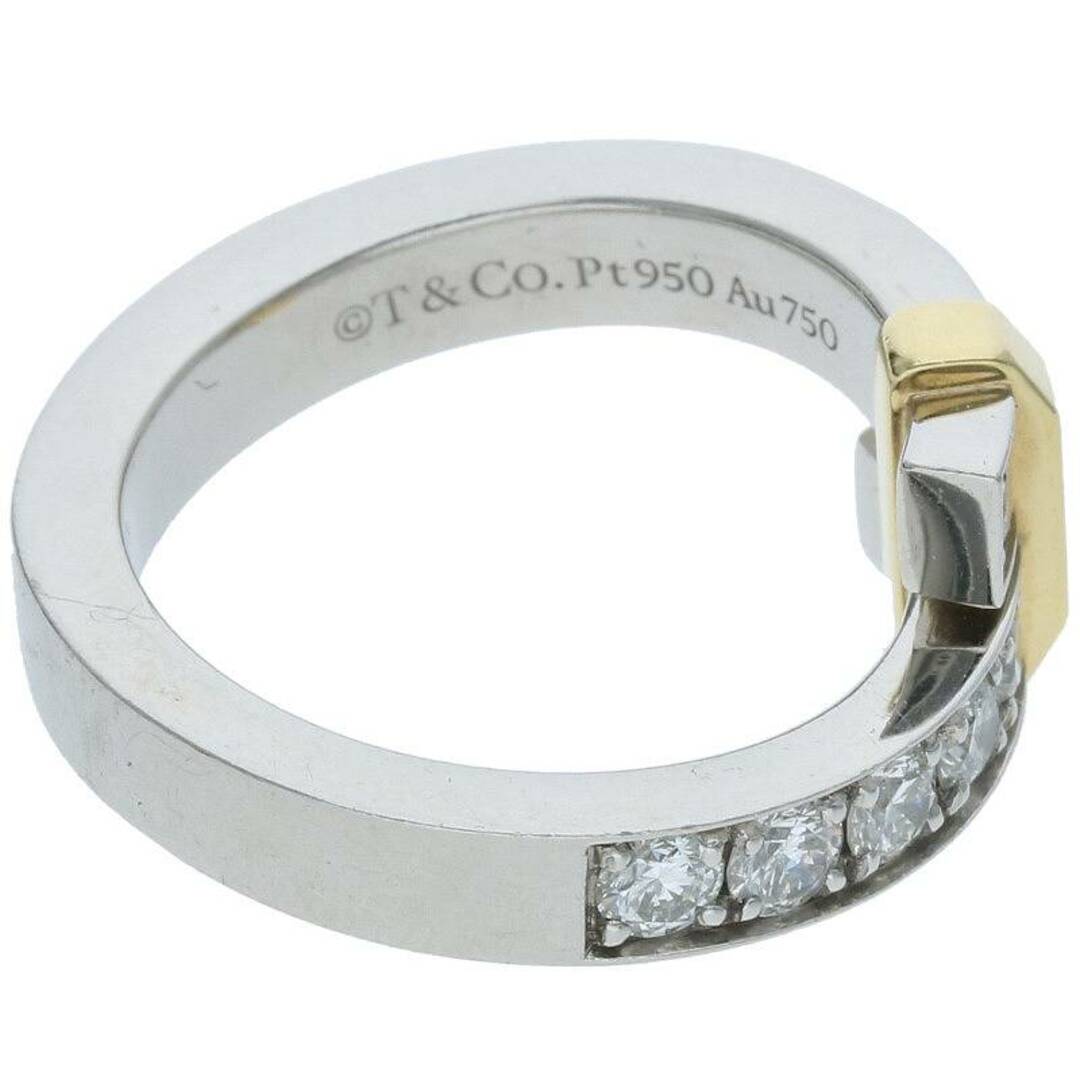 Tiffany & Co.(ティファニー)のティファニー  エッジ バイパス K18YGダイヤプラチナリング メンズ 11号 メンズのアクセサリー(リング(指輪))の商品写真