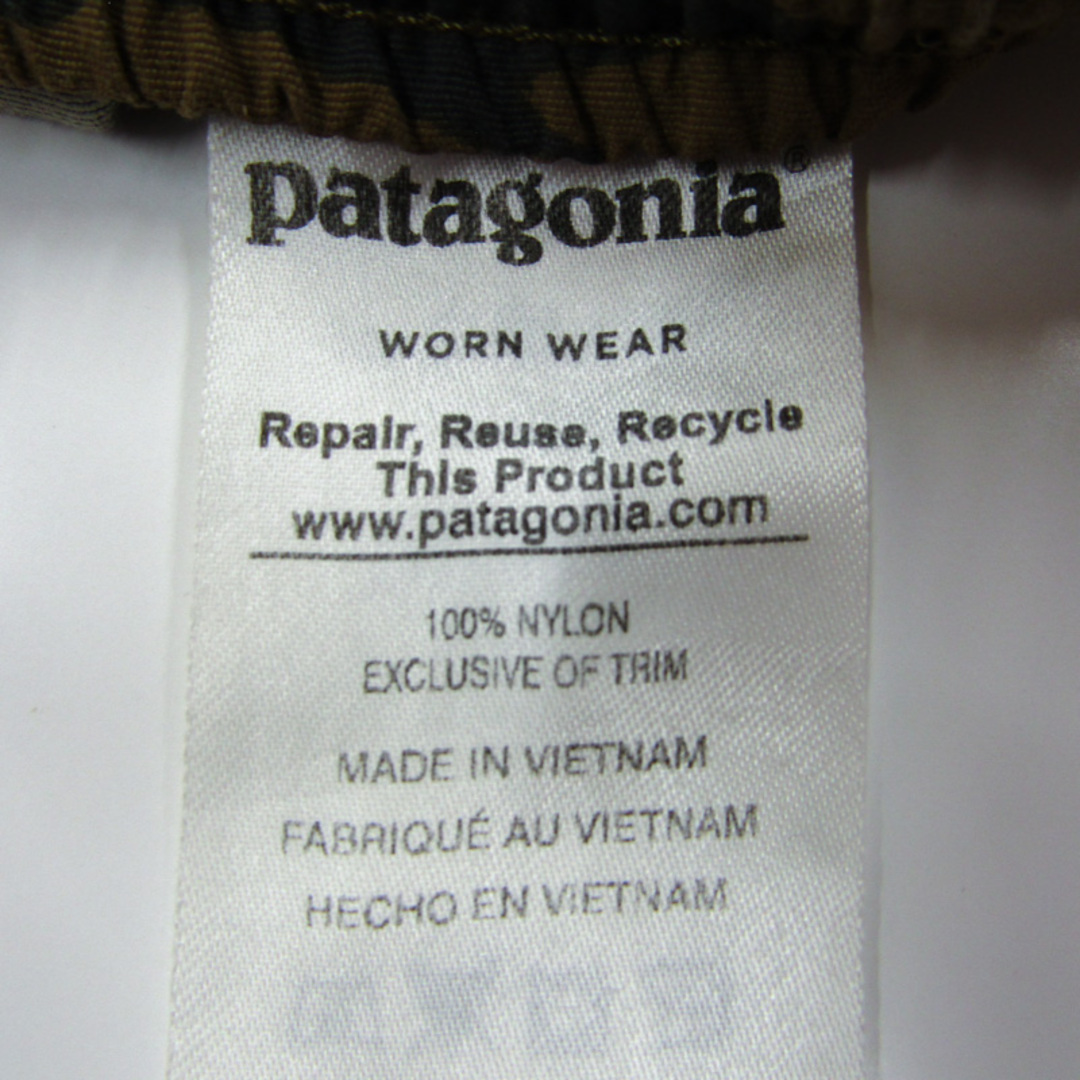 patagonia(パタゴニア)のパタゴニア ロングパンツ カモフラ柄 アウトドアウエア キッズ 男の子用 Sサイズ カーキ patagonia キッズ/ベビー/マタニティのキッズ服男の子用(90cm~)(パンツ/スパッツ)の商品写真