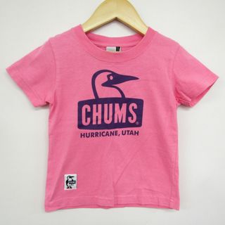 CHUMS - チャムス 半袖Tシャツ ブービーフェイスTシャツ キッズ 男の子用 Sサイズ ピンク CHUMS