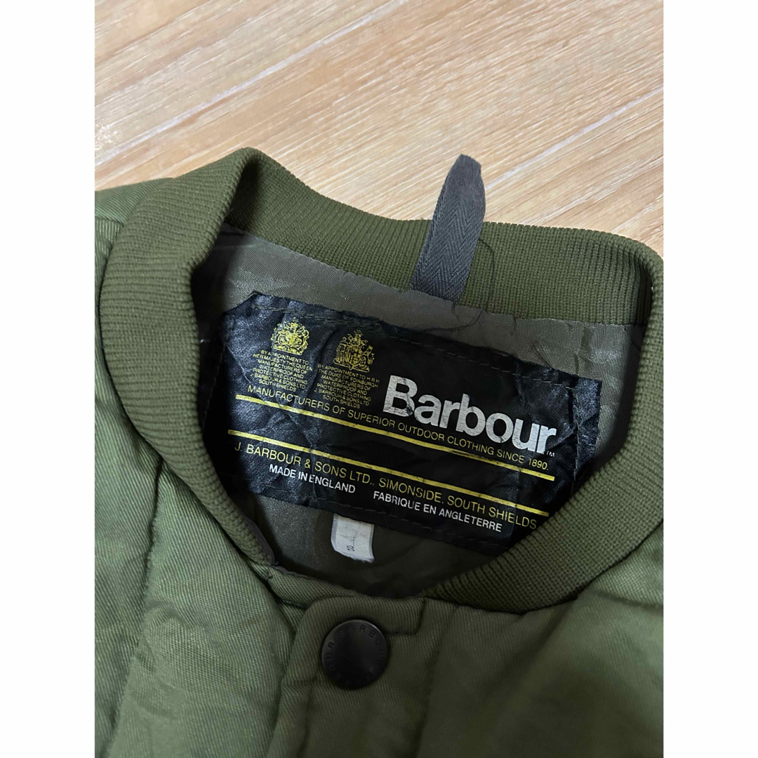 Barbour(バーブァー)の80s 英国製 old Barbour バブアー 中綿ベスト S メンズのジャケット/アウター(ダウンベスト)の商品写真