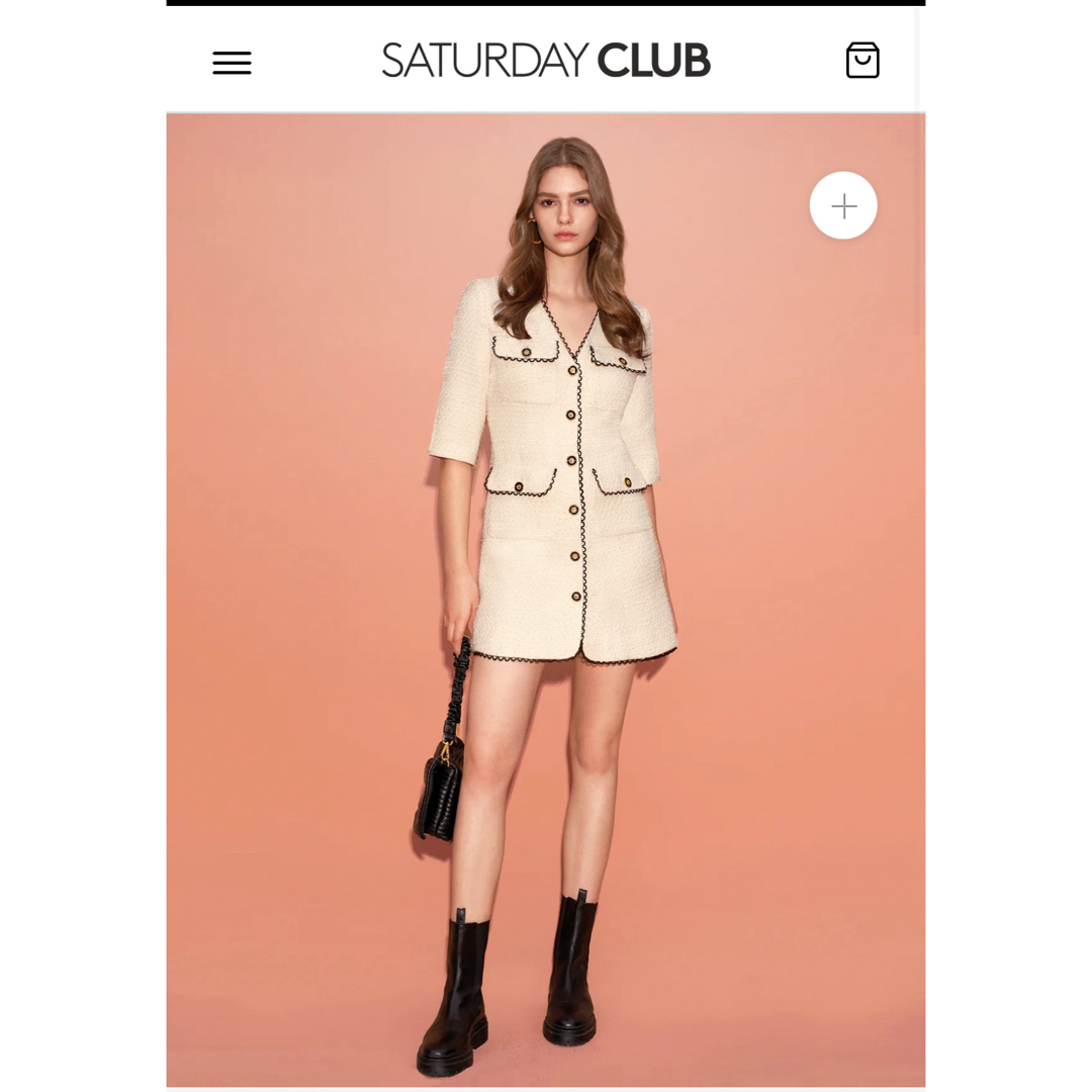 Saturday clubツイードワンピース Saturday clubツイードワンピース