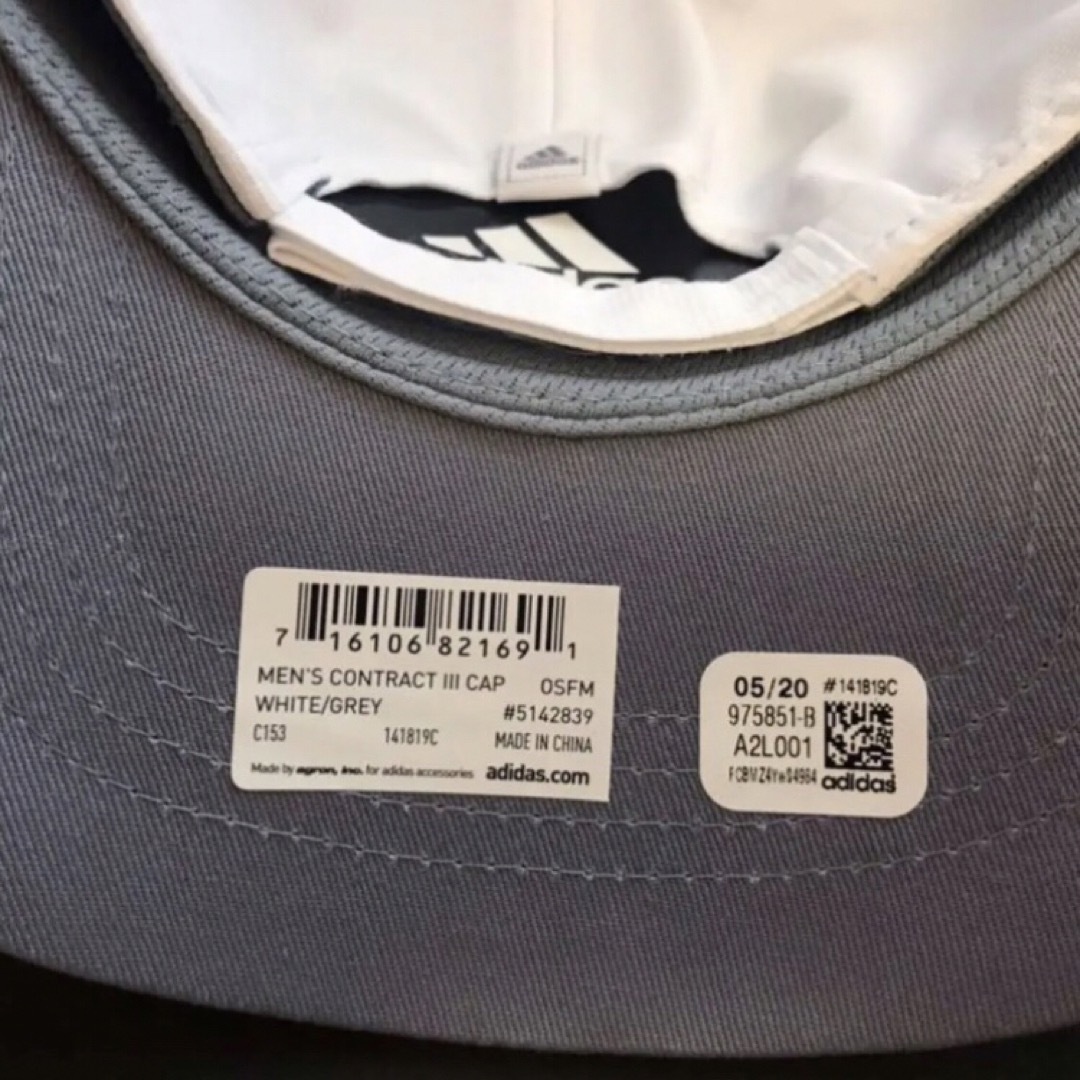 adidas(アディダス)のレア【新品】アディダスキャップ 白 USA drying technology メンズの帽子(キャップ)の商品写真