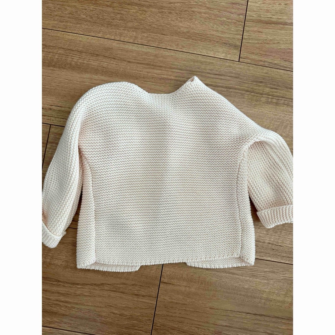 PETIT BATEAU(プチバトー)の【新品】プチバトー　カーディガン　78ピンク キッズ/ベビー/マタニティのベビー服(~85cm)(カーディガン/ボレロ)の商品写真