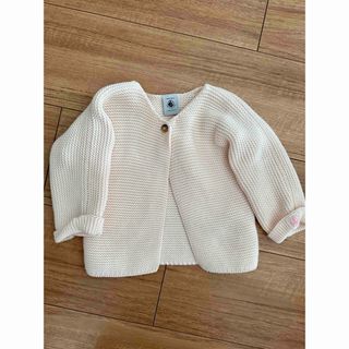 PETIT BATEAU - 【新品】プチバトー　カーディガン　78ピンク