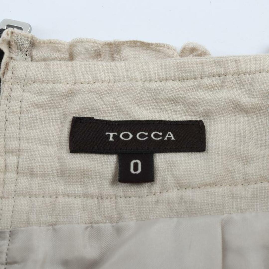 TOCCA(トッカ)のトッカ スカート ミニ丈 ウエストゴム ファスナー レディース ベージュ TOCCA レディースのスカート(その他)の商品写真