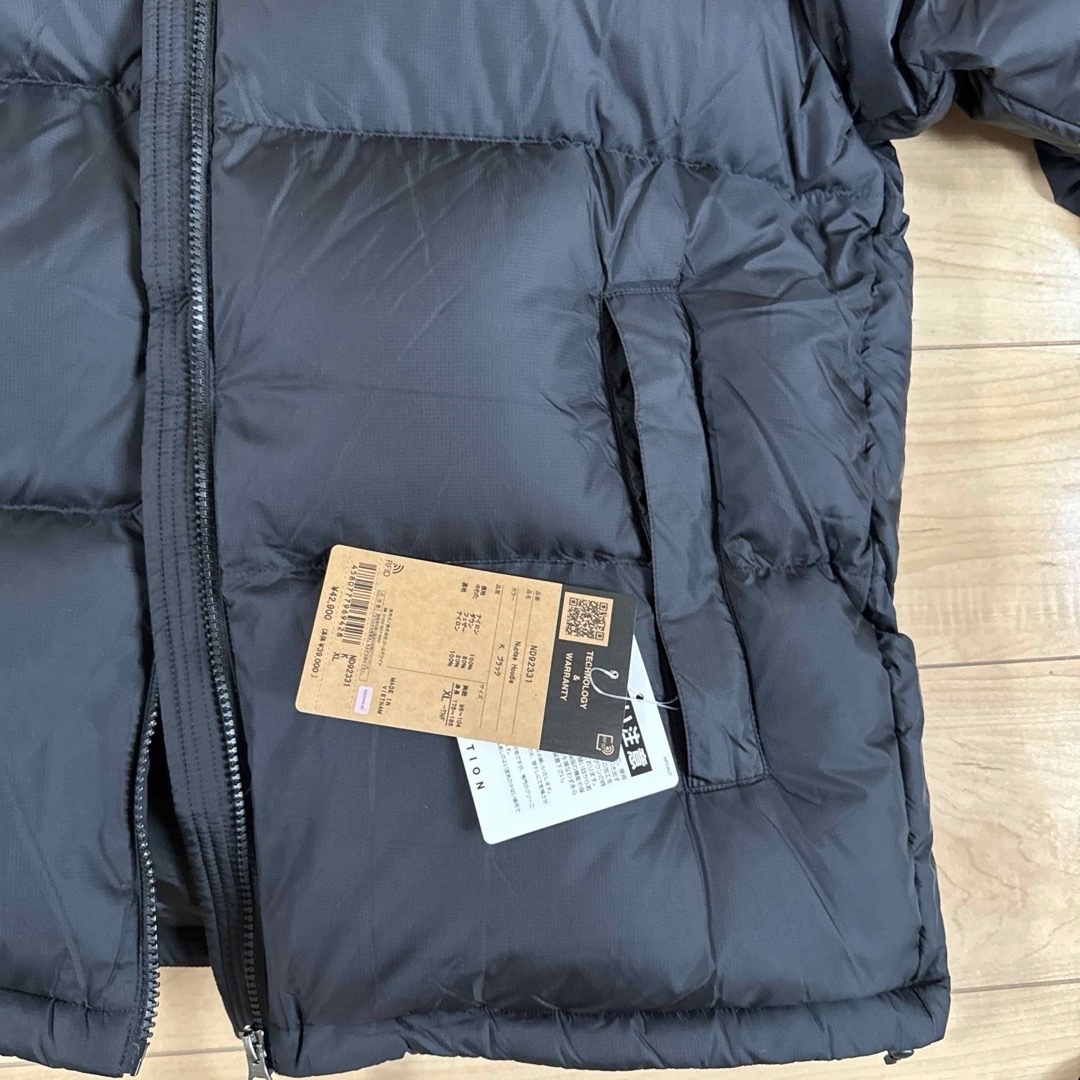 THE NORTH FACE(ザノースフェイス)の新品未使用　ノースフェイス　ヌプシフーディ　XL メンズのジャケット/アウター(ダウンジャケット)の商品写真