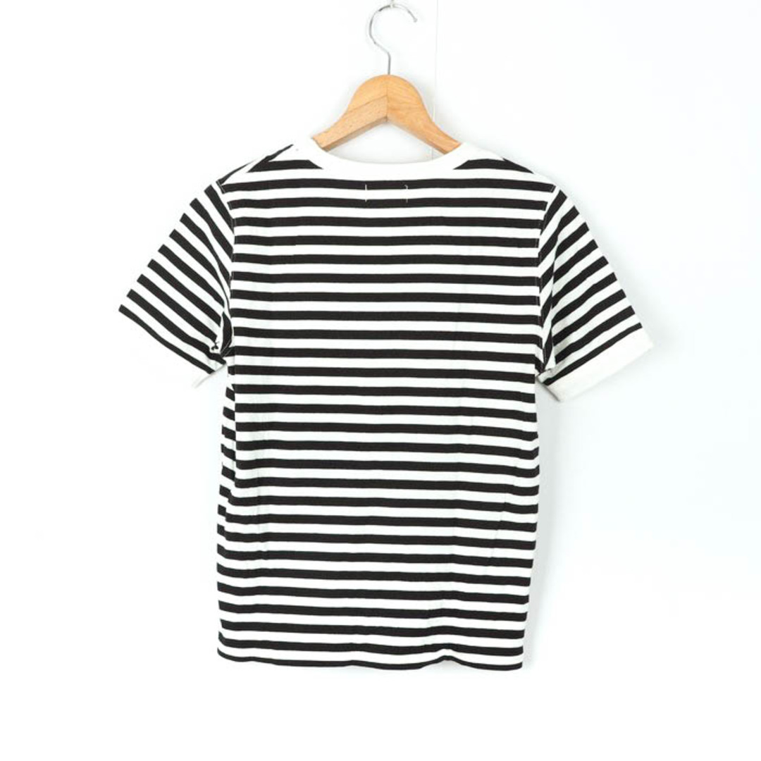 BEAMS BOY(ビームスボーイ)のビームスボーイ 半袖Tシャツ トップス カットソー ボーダー レディース ﾌﾘｰサイズ ホワイト ブラック BEAMS BOY レディースのトップス(Tシャツ(半袖/袖なし))の商品写真