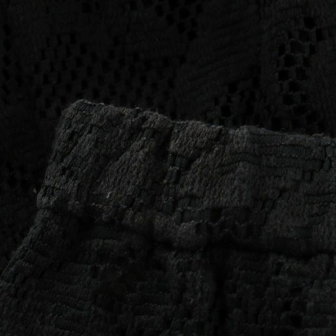 other(アザー)のコエル クラフトレーススカート フレアスカート ミモレ ロング 36 S 黒 レディースのスカート(ロングスカート)の商品写真