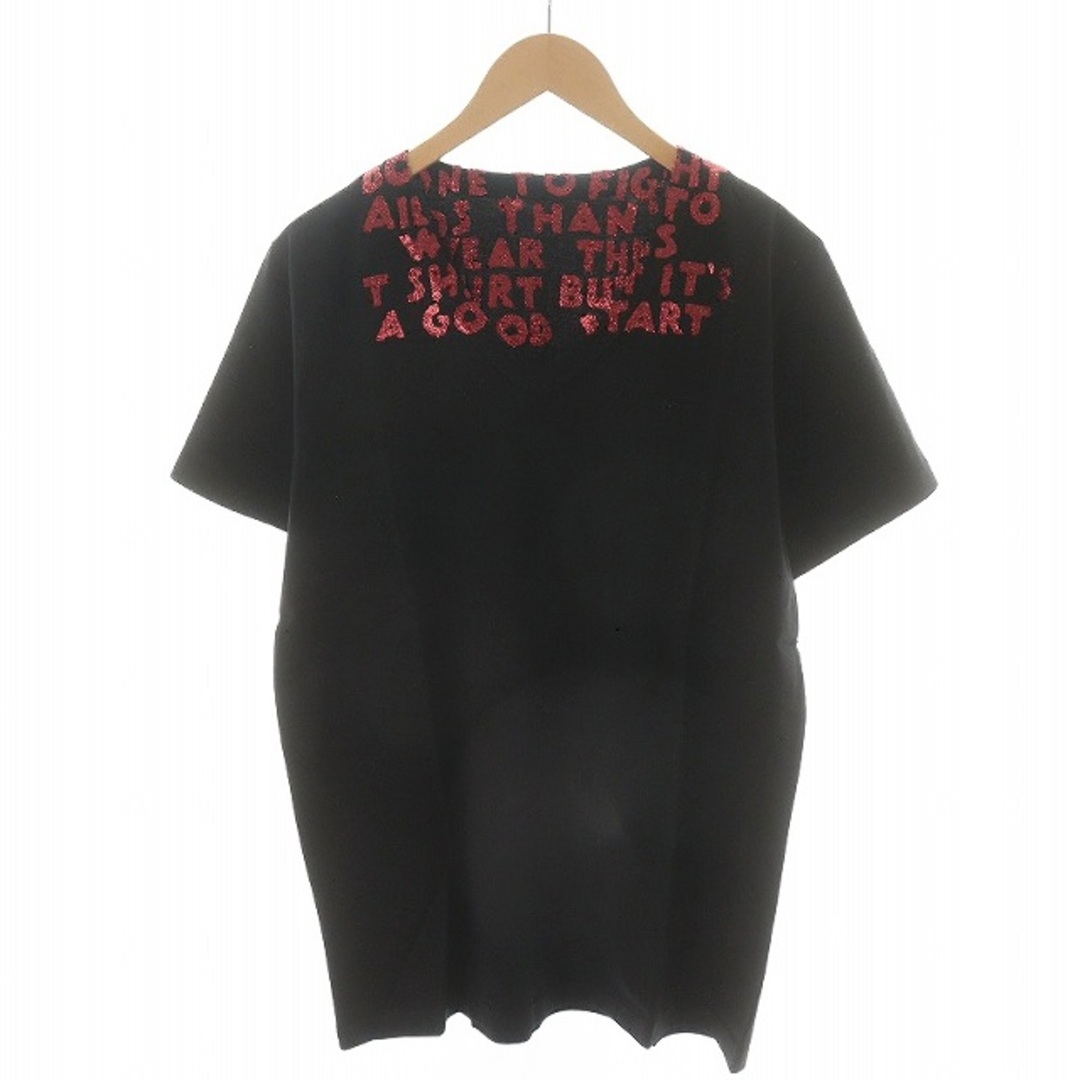 Maison Martin Margiela(マルタンマルジェラ)のMaison Margiela 19AW エイズT チャリティ M 黒 赤 メンズのトップス(Tシャツ/カットソー(半袖/袖なし))の商品写真