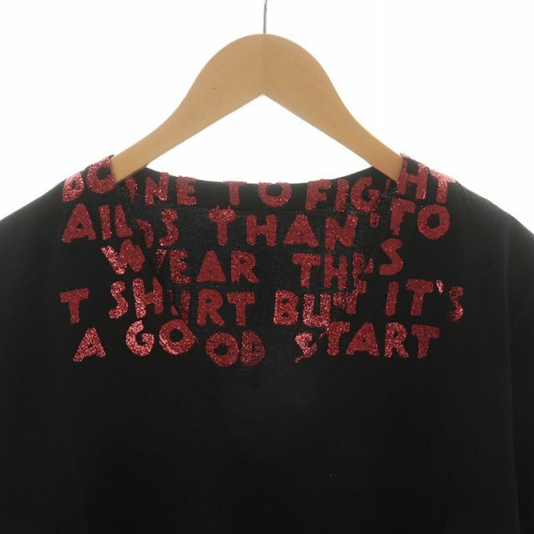 Maison Martin Margiela(マルタンマルジェラ)のMaison Margiela 19AW エイズT チャリティ M 黒 赤 メンズのトップス(Tシャツ/カットソー(半袖/袖なし))の商品写真