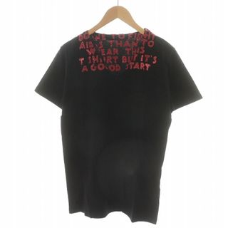 マルタンマルジェラ(Maison Martin Margiela)のMaison Margiela 19AW エイズT チャリティ S 黒 赤(Tシャツ/カットソー(半袖/袖なし))