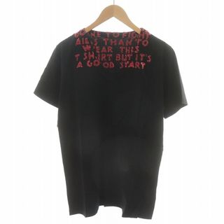 マルタンマルジェラ(Maison Martin Margiela)のMaison Margiela 19AW エイズT チャリティ M 黒 赤(Tシャツ/カットソー(半袖/袖なし))