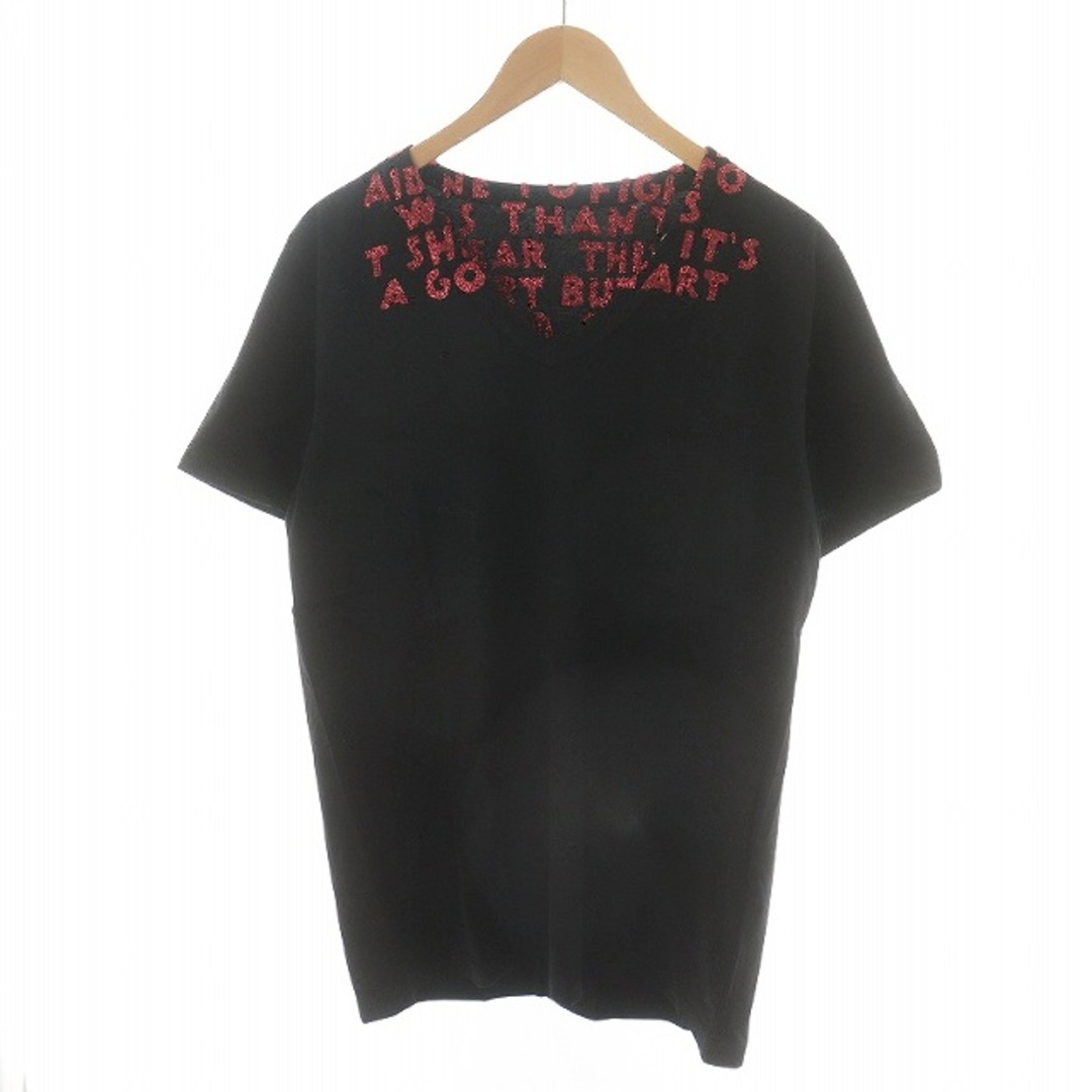 Maison Martin Margiela(マルタンマルジェラ)のMaison Margiela 19AW エイズT チャリティ M 黒 赤 メンズのトップス(Tシャツ/カットソー(半袖/袖なし))の商品写真