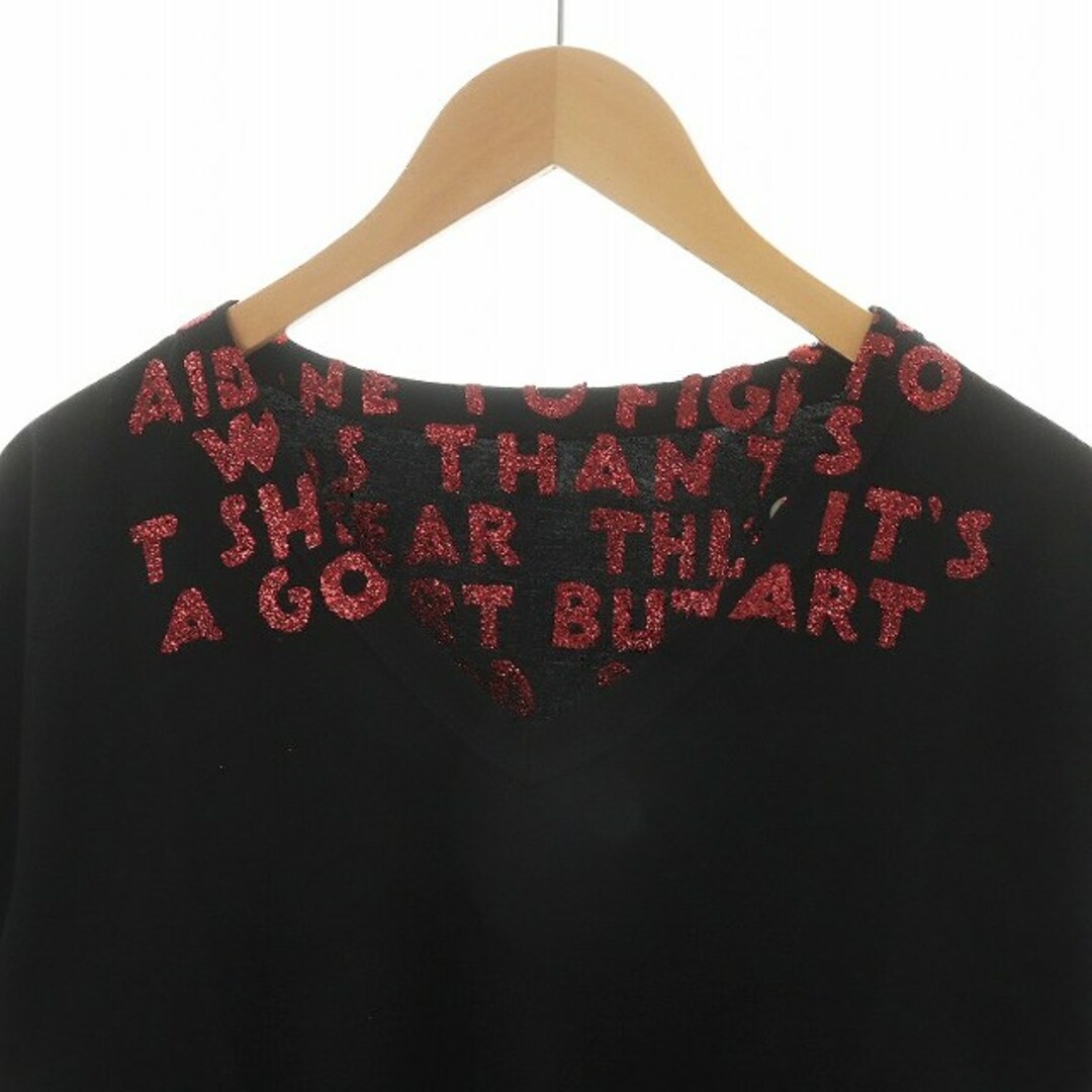 Maison Martin Margiela(マルタンマルジェラ)のMaison Margiela 19AW エイズT チャリティ M 黒 赤 メンズのトップス(Tシャツ/カットソー(半袖/袖なし))の商品写真