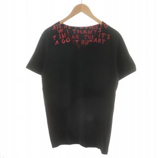 マルタンマルジェラ(Maison Martin Margiela)のMaison Margiela 19AW エイズT チャリティ M 黒 赤(Tシャツ/カットソー(半袖/袖なし))