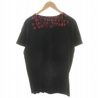 マルタンマルジェラ(Maison Martin Margiela)のMaison Margiela 19AW エイズT チャリティ M 黒 赤(Tシャツ/カットソー(半袖/袖なし))