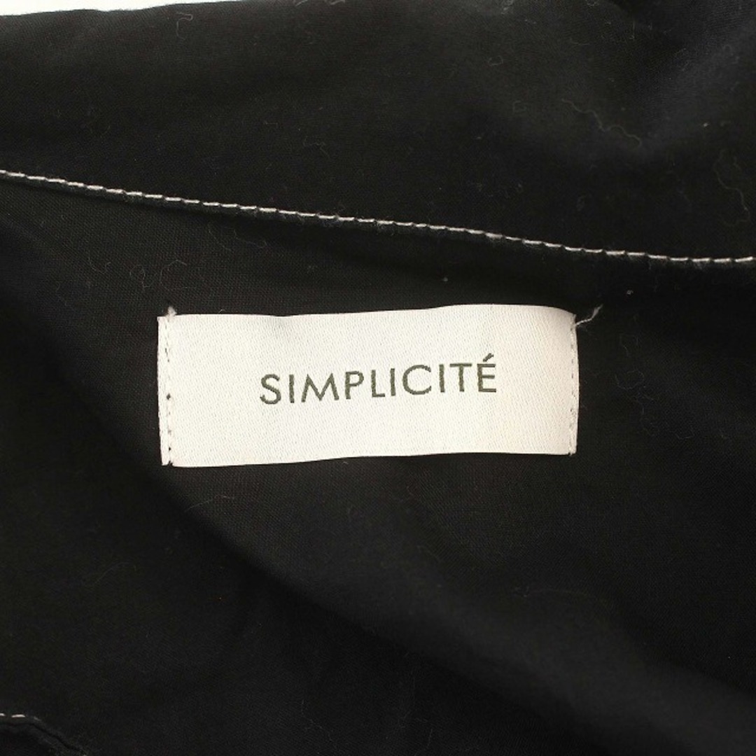 Simplicite(シンプリシテェ)のシンプリシテェ Simplicite レースアップ ブラウス シャツ 黒 F レディースのトップス(シャツ/ブラウス(長袖/七分))の商品写真