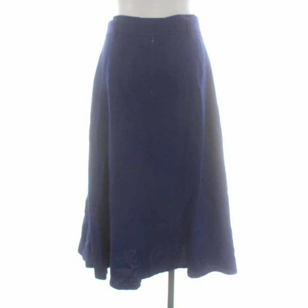 Ballsey(ボールジィ)のボールジー トゥモローランド レーヨンリネン ベルテッドフレアスカート 青 レディースのスカート(ロングスカート)の商品写真