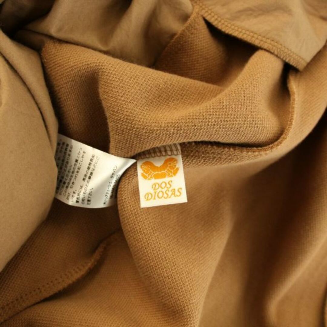 other(アザー)のドスディオサス バックギャザーロングジャケットコート ノーカラー 38 M 茶 レディースのジャケット/アウター(その他)の商品写真