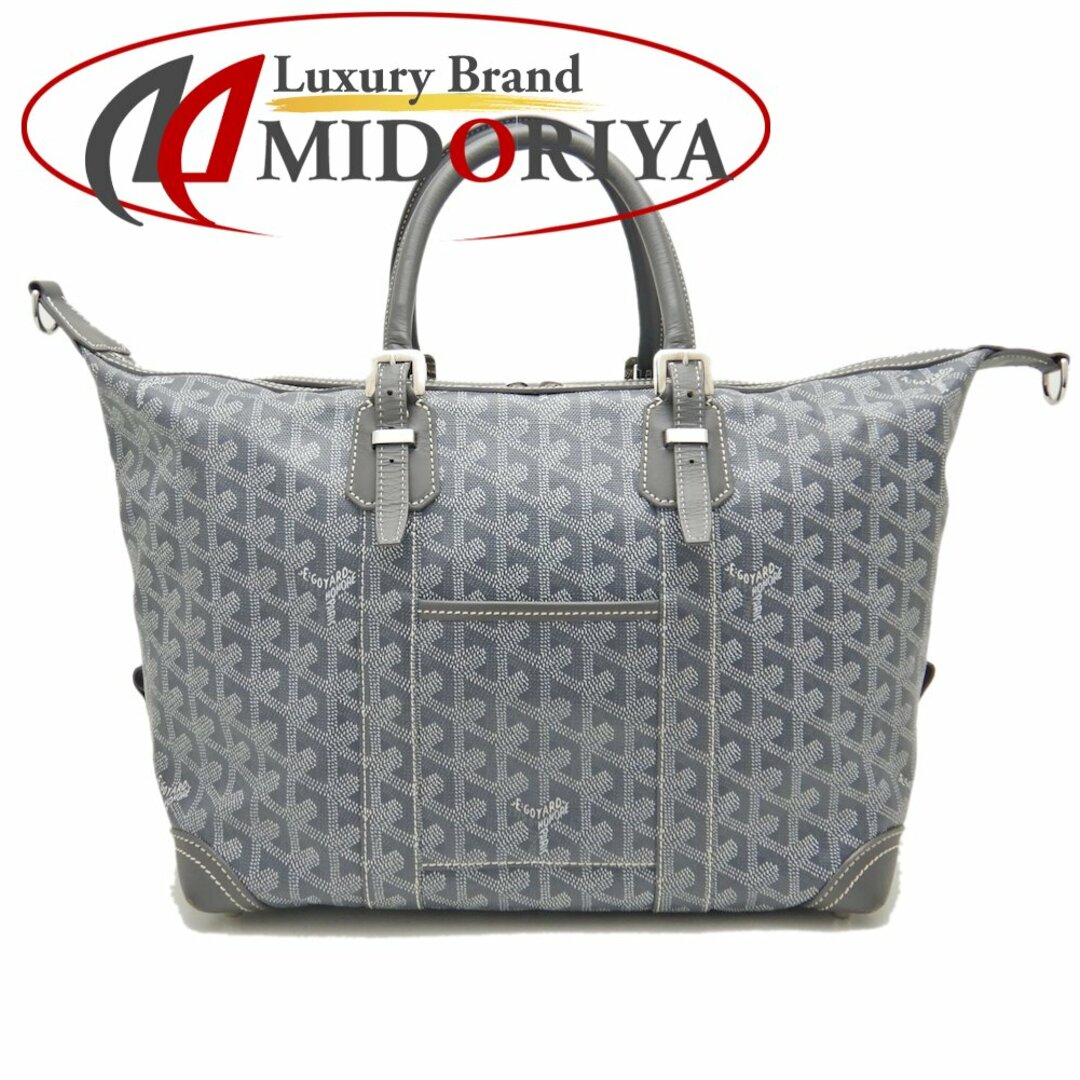 GOYARD(ゴヤール)のGOYARD ゴヤール ボーイング30 ミニボストンバッグ PVCコーティングキャンバス xレザー  グレー/251580【中古】 メンズのバッグ(ボストンバッグ)の商品写真