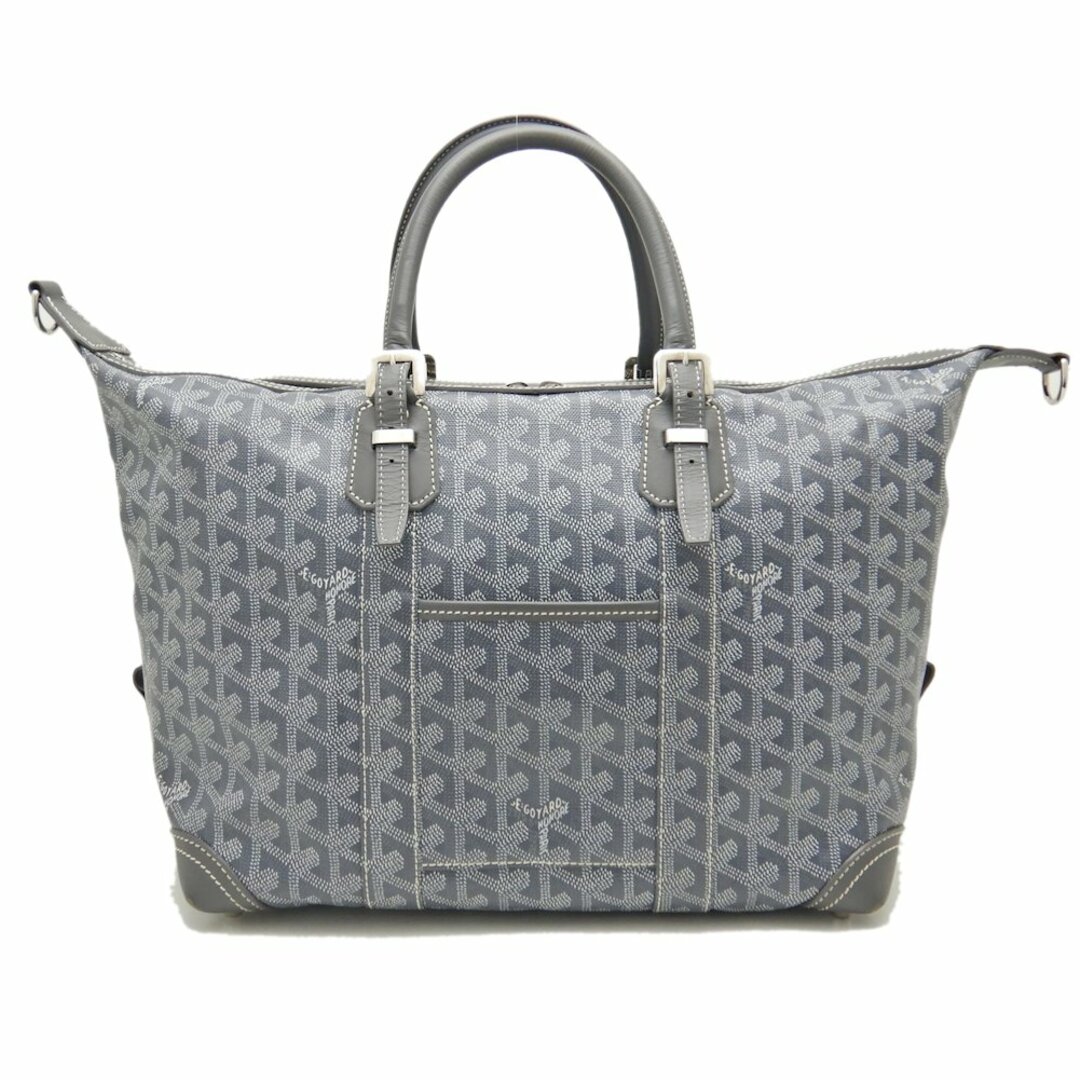 GOYARD(ゴヤール)のGOYARD ゴヤール ボーイング30 ミニボストンバッグ PVCコーティングキャンバス xレザー  グレー/251580【中古】 メンズのバッグ(ボストンバッグ)の商品写真