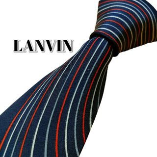 ランバン(LANVIN)の★LANVIN★　ランバン　ブラック系　総柄　フランス製(ネクタイ)