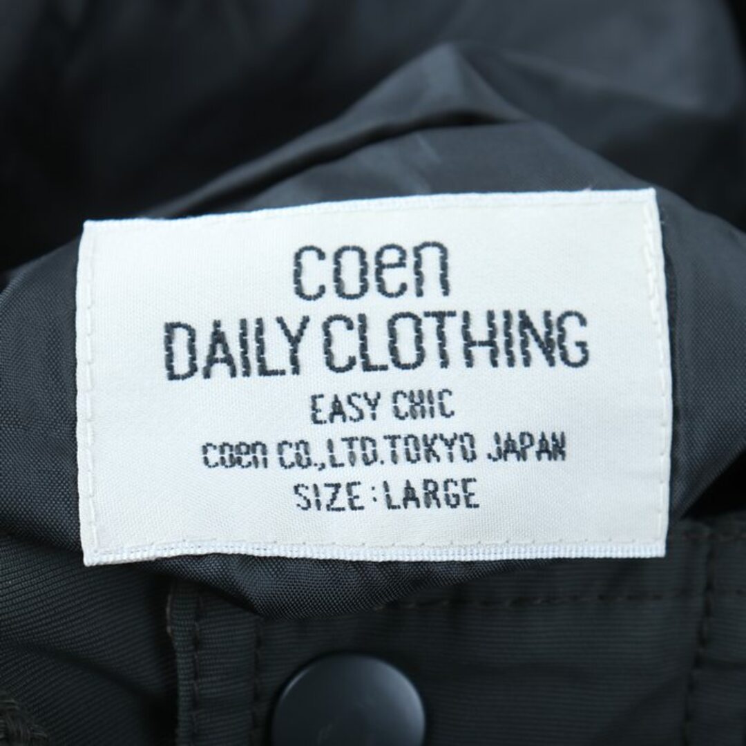 coen(コーエン)のコーエン マウンテンパーカー アウター ジャケット DAILY CLOTHING メンズ Lサイズ グリーン coen メンズのジャケット/アウター(マウンテンパーカー)の商品写真