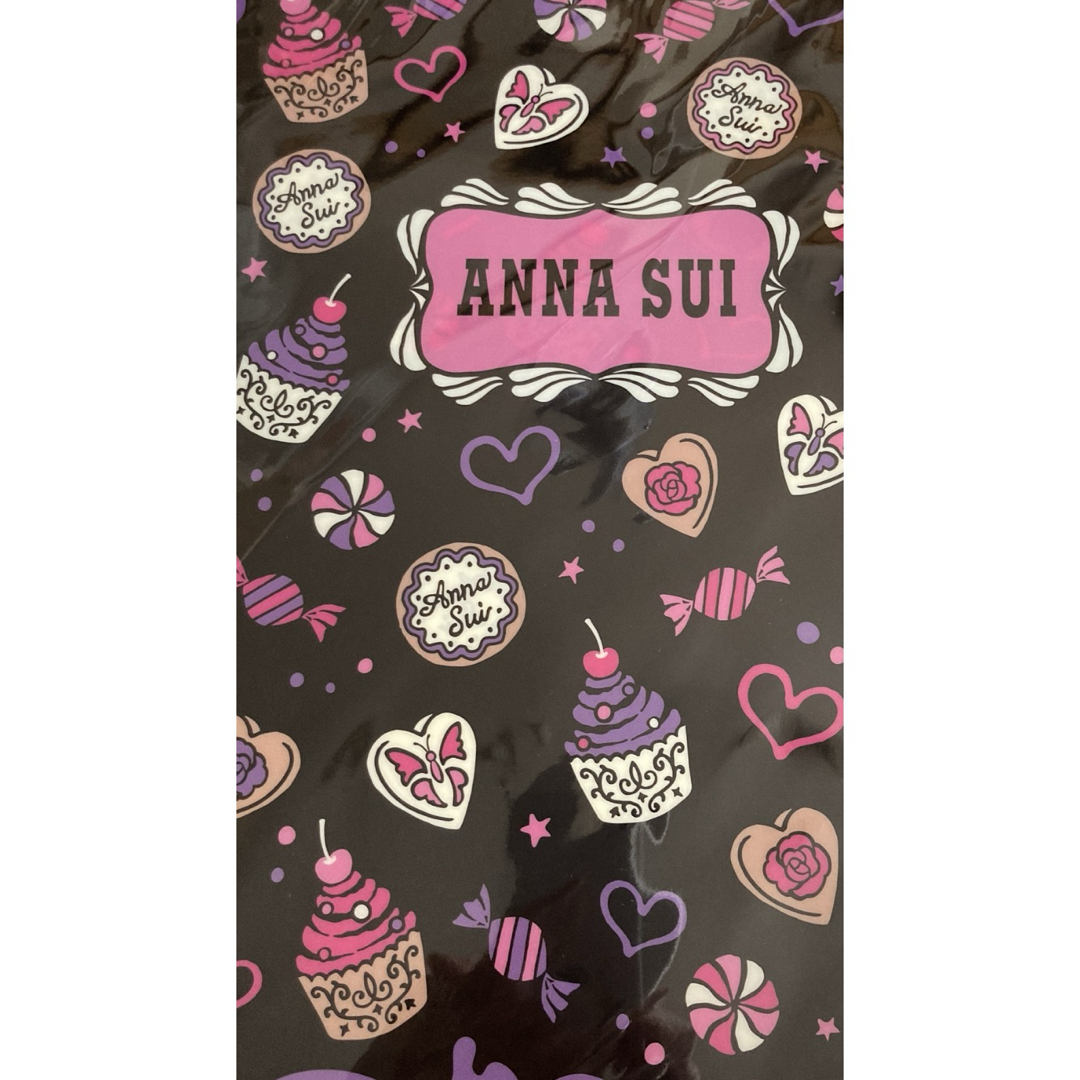 ANNA SUI(アナスイ)の新品未開封　レア　アナスイ　2枚　クリアファイル　紙袋　ビニールミニショッパー　 エンタメ/ホビーのコレクション(ノベルティグッズ)の商品写真