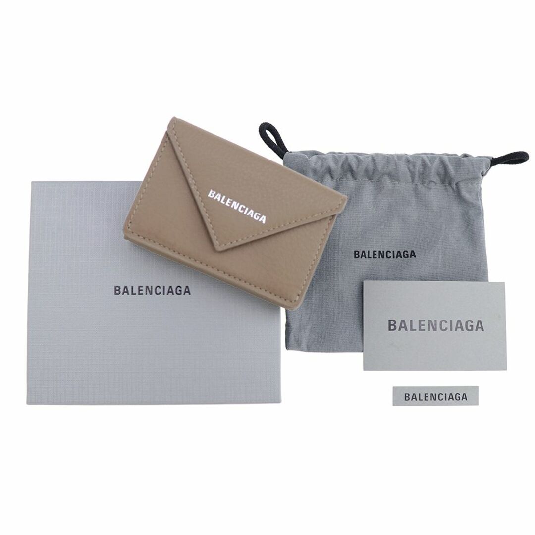 Balenciaga(バレンシアガ)のバレンシアガ 三つ折り財布 ミンクグレー ミニペーパーウォレット ミニ財布 レディースのファッション小物(財布)の商品写真