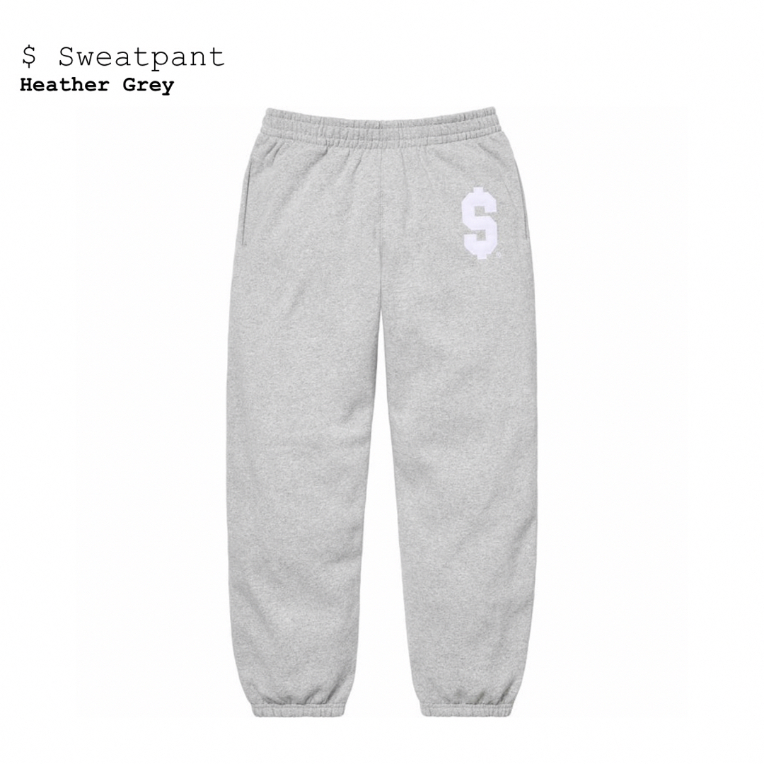 Supreme(シュプリーム)のSupreme $ Sweatpant Heather Grey size M メンズのパンツ(その他)の商品写真