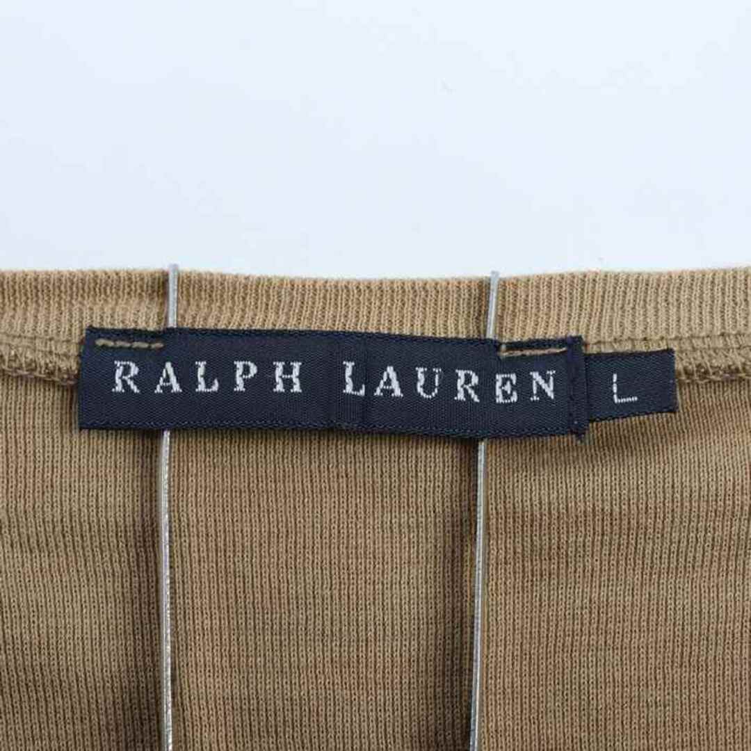 Ralph Lauren(ラルフローレン)のラルフローレン 半袖Tシャツ トップス カットソー Vネック インパクト21 レディース Lサイズ イエロー RALPH LAUREN レディースのトップス(Tシャツ(半袖/袖なし))の商品写真