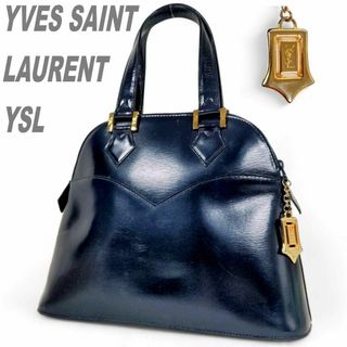 イヴサンローラン(Yves Saint Laurent)のYSL イブサンローラン ハンドバッグ ショルダーバッグ 2way ネイビー(ハンドバッグ)