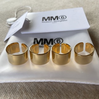 マルタンマルジェラ(Maison Martin Margiela)の3新品 メゾン マルジェラ MM6 4連リング 指輪 アクセサリー ゴールド (リング(指輪))