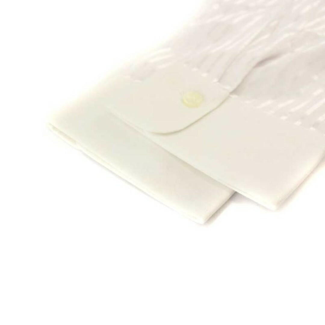 ナラカミーチェ シャツ ブラウス 七分袖 ストライプ柄 1 M シルバー色 白 レディースのトップス(シャツ/ブラウス(長袖/七分))の商品写真