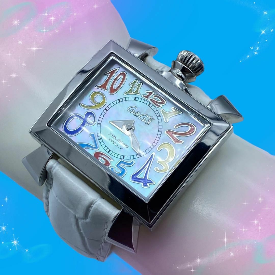 GaGa MILANO(ガガミラノ)の《美品　稼動品》　ガガミラノ　ナポレオーネ　防水　レディース腕時計　クォーツ レディースのファッション小物(腕時計)の商品写真