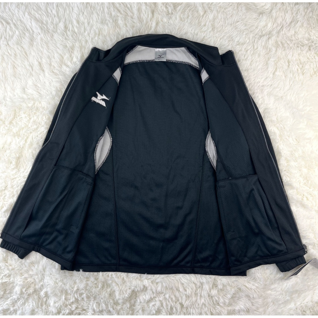 MIZUNO(ミズノ)のタグ付き✨新品　ミズノ　セットアップ　ジャージ　XL ブラック　スポーツ メンズのトップス(ジャージ)の商品写真