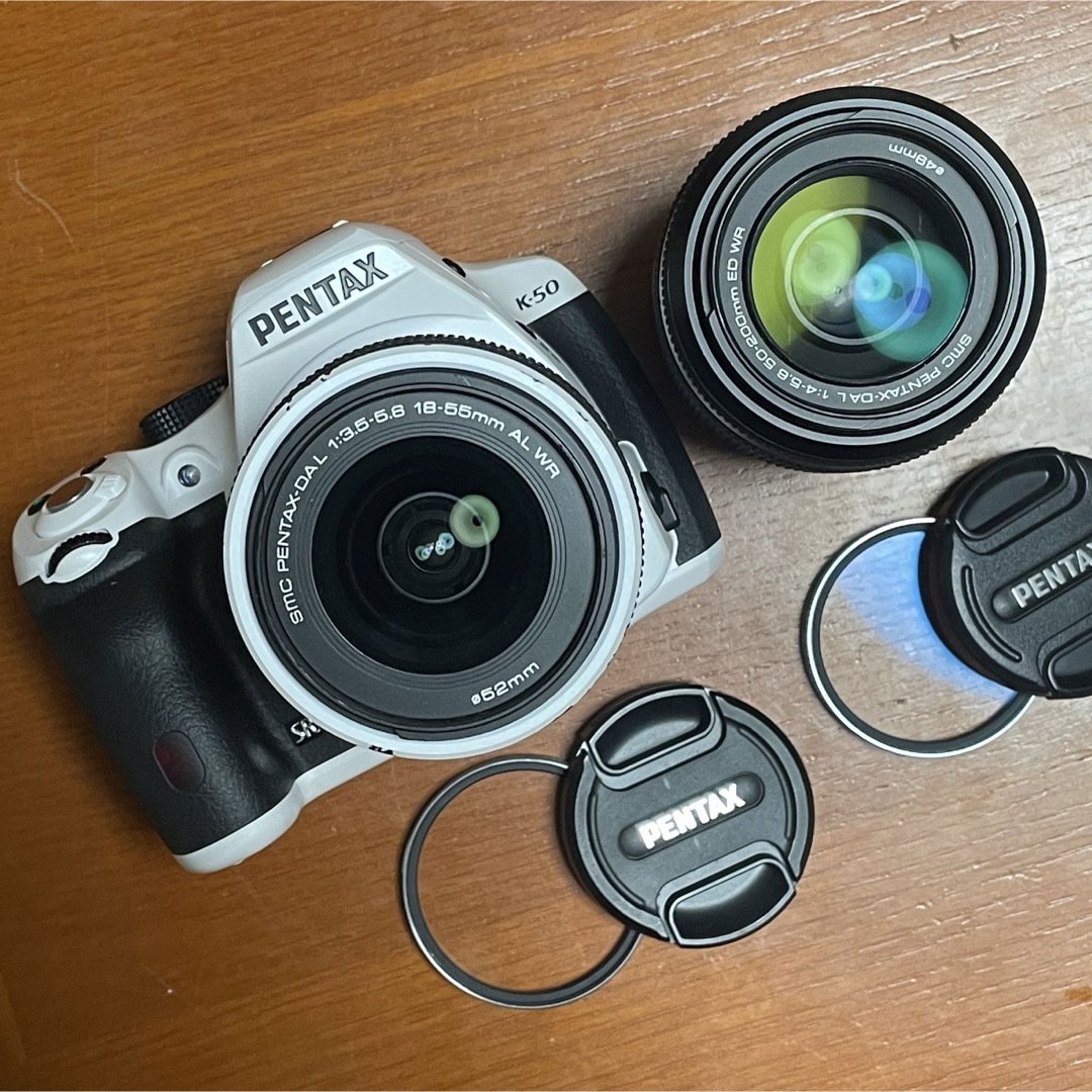 ペンタックス PENTAX K-50 ダブルズームレンズキット ホワイト ペンタックス PENTAX K-50 ダブルズームレンズキット ホワイト