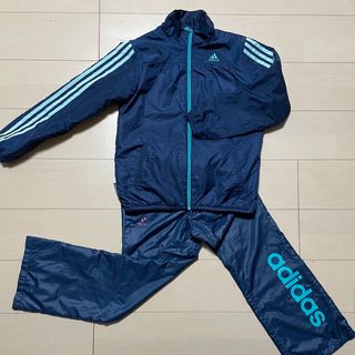 アディダス(adidas)のadidas ウインドブレーカー　140 150 キッズ　ジュニア　セットアップ(ジャケット/上着)