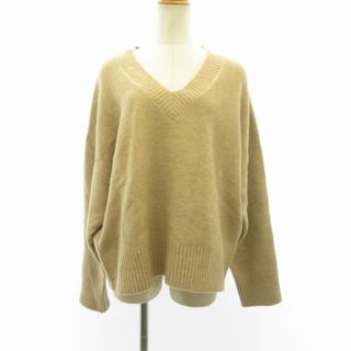 ザラ(ZARA)のザラ ZARA 美品 Vネック ニット セーター ウール混 長袖 L ■122(ニット/セーター)